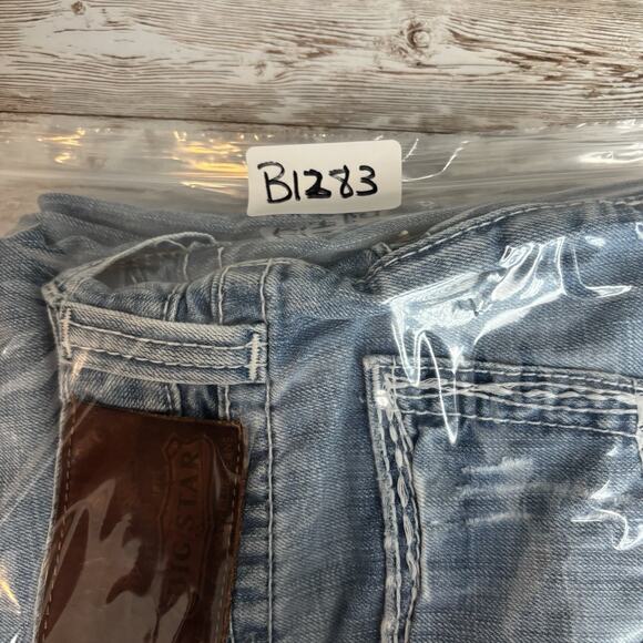 Big Star Pioneer Boot Cut Jean Mens 36R Light Wash Distressed Cowboy Rodeo Ranch - Picture 11 of 11